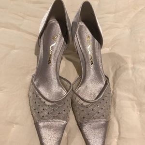 Nina silver heels